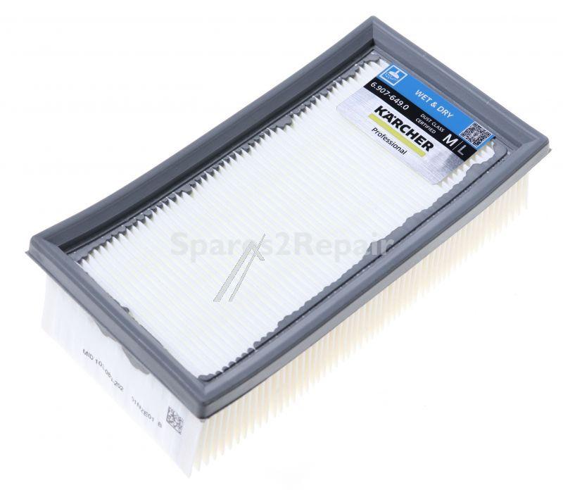 Karcher Air Vent - 6 907-649 0 Flat Pleated Filter Packed Pes
