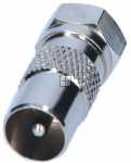 Fuba Coaxial Adaptor - Ovz 080 Adapter, F-plug. - Coxial Plug
