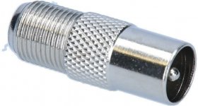 Fuba Coax Plug/f-socket - Ovz 070 Coax Plug-f-socket, Adaptor Adaptable For Fuba Ovz070