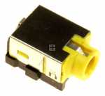 Vestel Headphone Jack - 30071258 Jack Headphone Ylw 3 Pole Side Pip Rohs