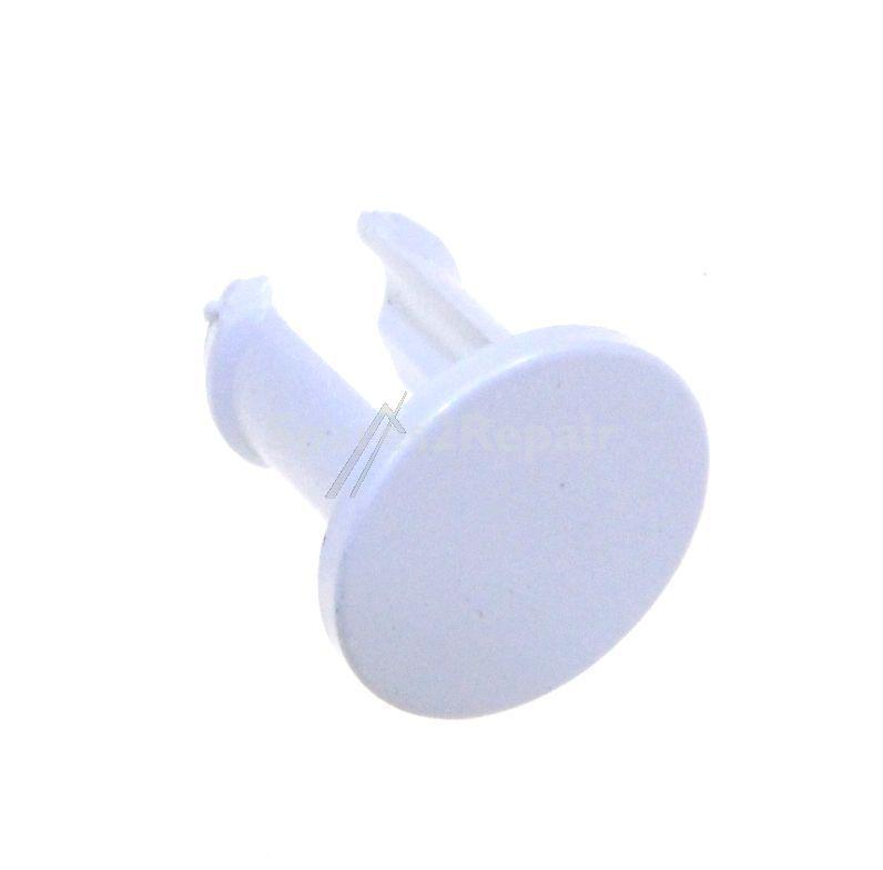 Square Plug - C00114784 482000028783 Refrigerator Door Blanking Plug - White (h 14 D 13 8-9) [Whirlpool Indesit]