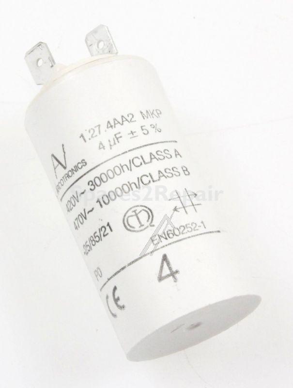 Capacitor - 4 0uf-420v 50285771007 Condenser 4µf [Electrolux Aeg]