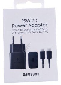 Samsung Charger For Mobile Phone - Ep-t1510xbegeu Samsung Power Fast Charger Ep-t1510 15w Black
