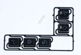 Button - C00637675 488000637675 Option Buttons Blk Low Core Extr [Whirlpool Indesit]