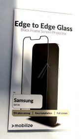Mobilize Display Protective Film - 57493 Mobilize Glass Screen Protector - Black Frame - Samsung Galaxy S24 5g