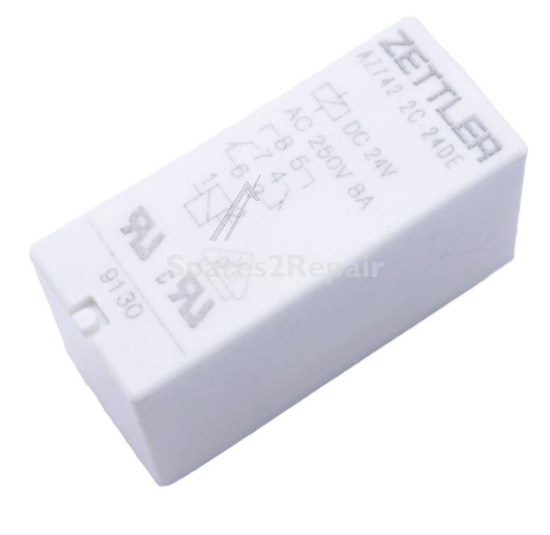 Zettler Pcb Relay To 24v - 24vdc 10a-250vac Relais, 2 Wechsler