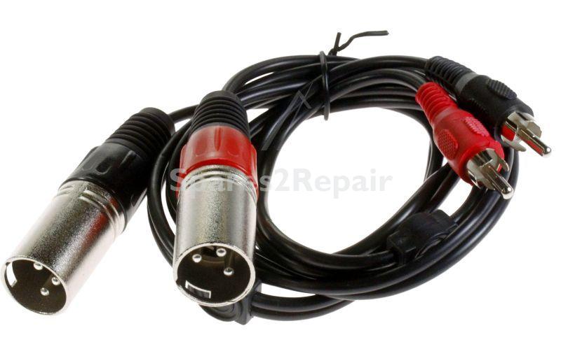 Monacor Xlr Plug/phono Plug - Mca 127p Audio Adaptor Cable, 1m - 0069020