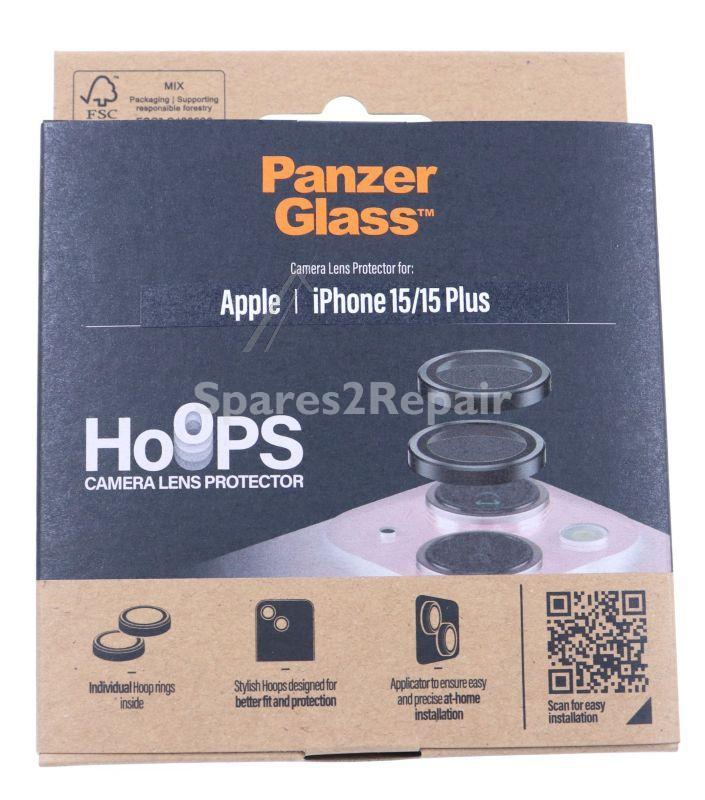 Panzerglass Display Protective Film - 1138 Panzerglass Hoops Camera Lens Protector Iphone 15 | 15 Plus | Black