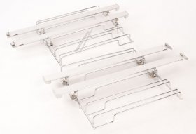 Guide-rail - 17008735 Telescoping Extension Rails 2-fold Grid And Clip Rail (left And Right) Not For Pyrolysis Max 15kg [Bosch Siemens]