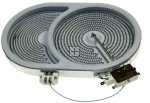 Ego Roaster  Radiation hotplate - 10 57411 604 Halogen Plate With Thermostat 170x265mm 900-2400w