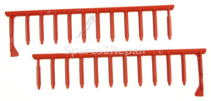 Dish Basket - 20007408 Lower Crockery Basket Lower Rack Dark Grey 8 Flip Tines Dark Grey [Bosch Siemens]