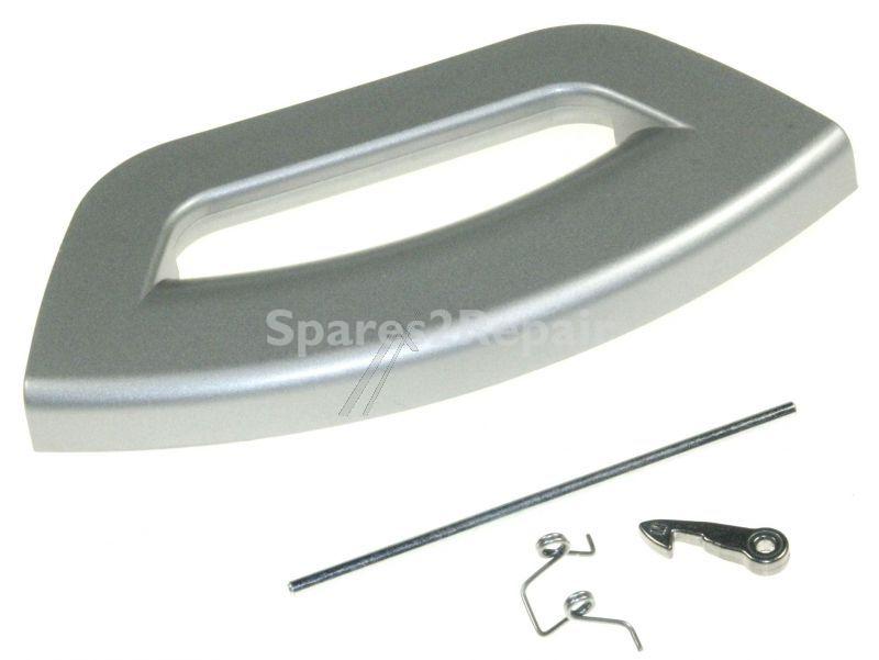 Washing Machine And Tumble Dryer Door Handles - C00286843 482000031765 Door Handle Kit - Aluminium Futura [Whirlpool Indesit]
