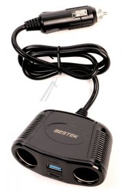 Dlh Cigarette Lighter Splitter - Dy-wu5345 Cigarette Lighter Power Strip 150w With Usb-c 30w And Usb-a 18w