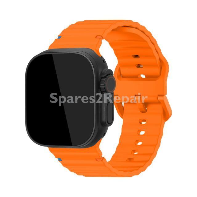Mobilize Wristbands For Smartwatch - 81660 Mobilize Silicone Wristband - Clasp - For Apple 42-44-45-49mm - Orange