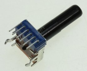 Alps Stereo Carbon Pot Log - 10k-0,05w Drehpoti Stereo Logarithmisch Ø=6mm