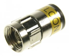Fuba F-plug - Ovz 037 Push-on F-plug For 7,0mm Cable, Yellow