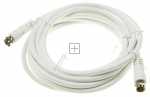 Com White Sat Connecting Cable - F - Cable, White Sat Connecting, 2,5m Class A, Straight
