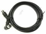 Com Black Sat Connecting Cable - F-quick-connecting Cable, 1.5m Class A, Angle-straight, Black