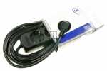 Vivanco Three-way Trailing Socket - Ebl 3b 5 3-fach Steckdosenleiste Basic, Schwarz 5m