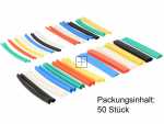 Delock Heat Shrink Tubing - Heat Shrink Tube Set 50 Pieces Assorted Colours