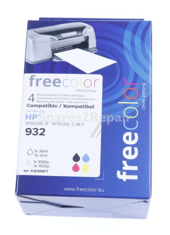 Freecolor Cartridge - Hp053ae-ink4-frc K10306f7 Ink Cartridge Multipack Cmyk For Hp 932xl-933xl
