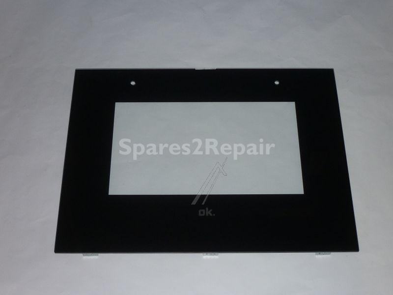 Oven outer Door - Outer Glass Assembly(b-in 66 black) [Vestel]