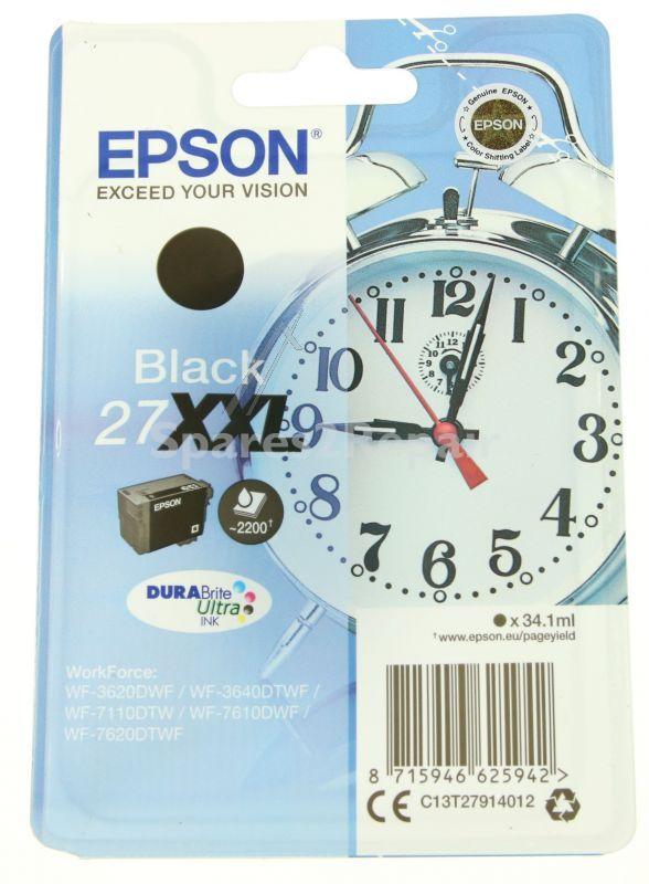 Epson Cartridge - 27xxl C13t27914012 Ink Cartridge Black 34 1ml
