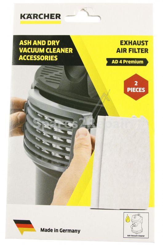 Karcher Vacuum Cleaner Filter - 2 863-262 0 Exhaust Filter 2x Ad4 Premium