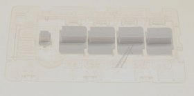 Switch Set - 2870300800 C00902072 Light Guide - Button Assembly (white) [Arcelik]