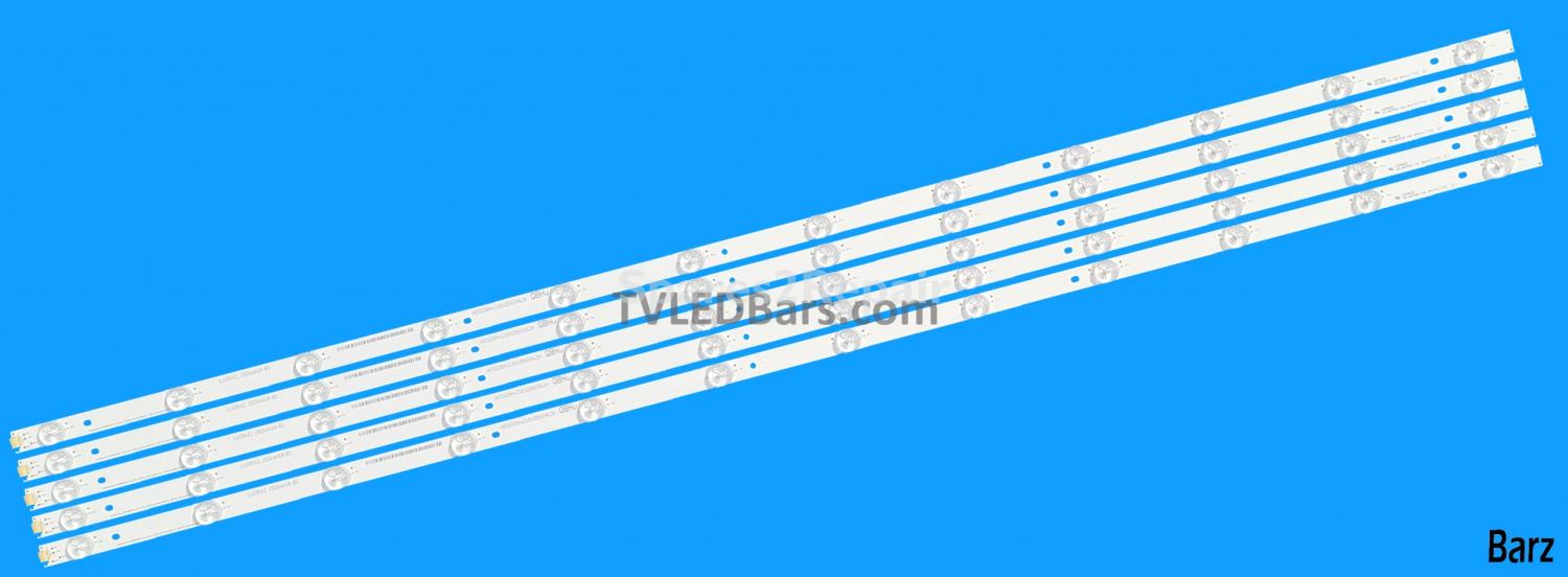Hisense LED Backlight Array Hisense H50M3300 H50N5900UK 50" HD500DU-B53S2FM HD500M5U01-LE_5X12_3030C_6S1Px2_P84 JL.D50062330-003BS-M 5pcs