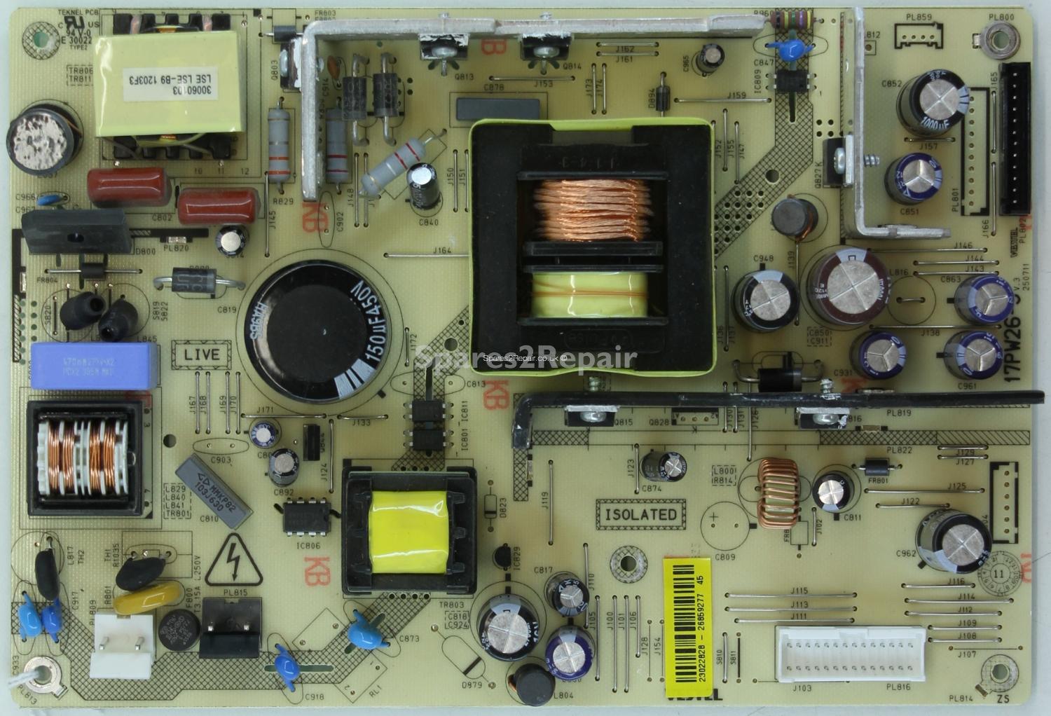 Hitachi L42VK04U - PSU - 23022828 - 17PW26-5 V.3 - 250711