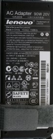 Lenovo - Charger - 42T5292 - 20V 4.5A (Original)