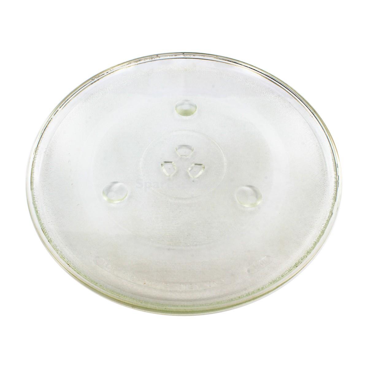 Universal Microwave Turntable Glass Plate with 6 Fixers (318mm)