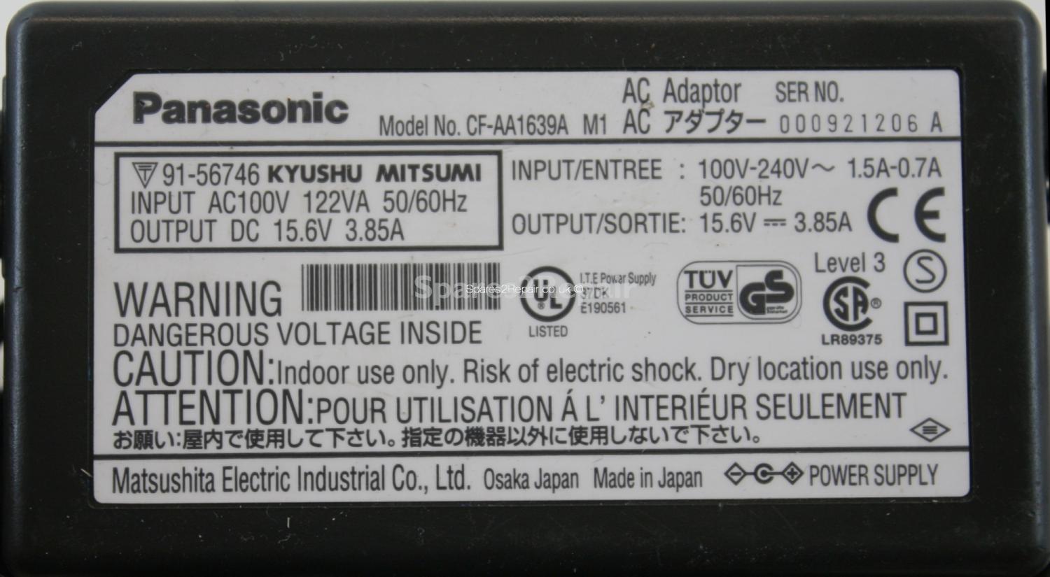 Panasonic - Charger - CF-AA1639A - 15.6V 3.85A (Original)