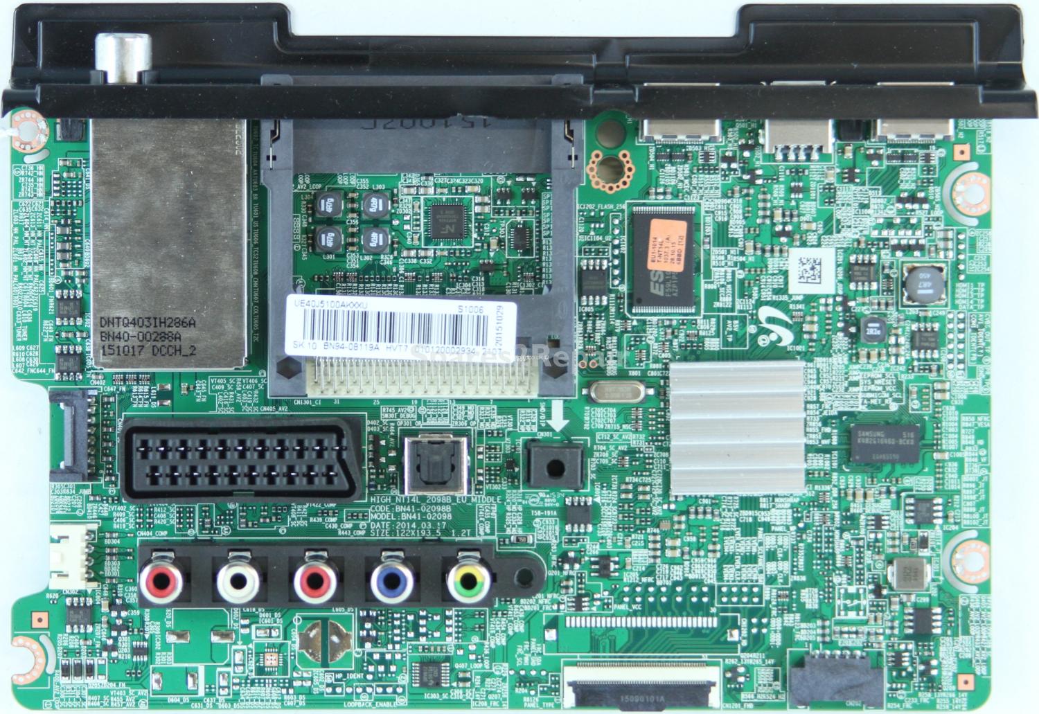 Samsung UE40J5100AK - Main AV - BN94-08119A - BN41-02098B - HIGH_NT14L_20988_EU_MIDDLE