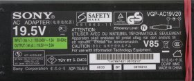 Sony - Charger - VGP-AC19V20 - ADP-75UB - 19.5V 3.9A (Original)